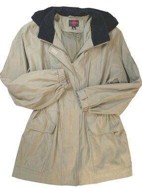 Gallery Womens Size L Medium Velvet Lined Hooded Women’s Jacket Fall Winter